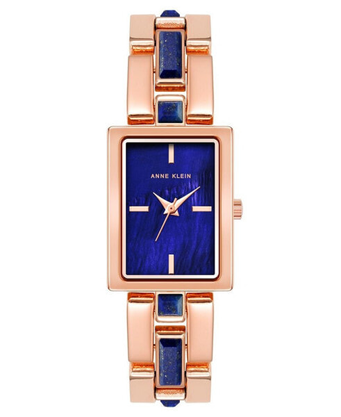 Women's Quartz Rose Gold-Tone Alloy and Blue Lapis Watch, 28mm