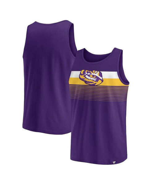 Branded Men's Purple LSU Tigers Wild Game Tank Top