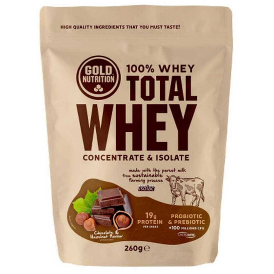 Спортивное питание Gold Nutrition Total Whey 260г Шоколадно-ореховый