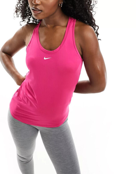 Nike Training One Dri-Fit slim tank in fierce pink