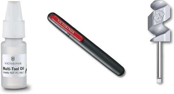 Victorinox Huntsman Pocket Knife Set with Dual Knife Sharpener 2-Piece Set Red