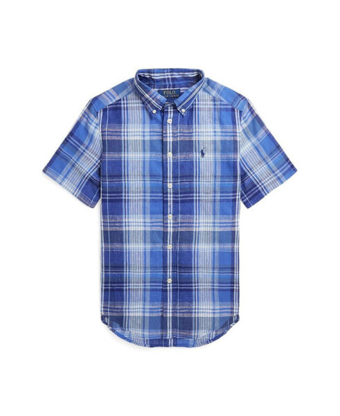 Рубашка  Ralph Lauren Plaid Linen ShorSleeve