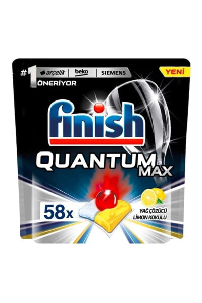 Таблетки для посудомоечных машин Finish Quantum Max Limonlu 58 Tablet