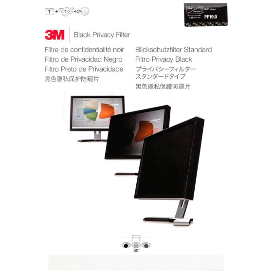 3M PF190 Privacy Filter Black 48.3 cm 19.0´´ 5:4 Screen Protector