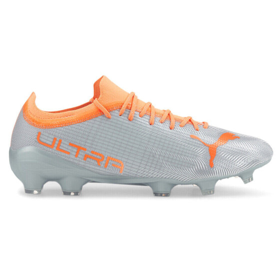 Puma Ultra 2.4 Firm GroundArtificial Ground Soccer Cleats Mens Silver Sneakers A