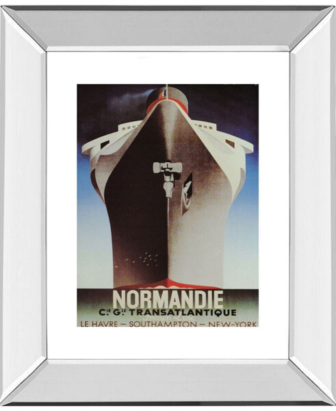 Normandie Mirror Framed Print Wall Art - 22" x 26"