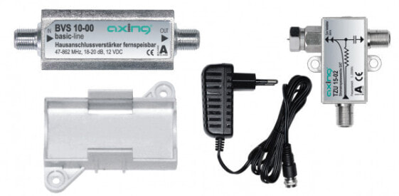 axing BVS 10-01 - Black - Gray - White - 1 pc(s) - Amplifier BVS 10-00 Power supply TZU 11-04 Power inserter TZU 15-02 Mounting bracket TZU 14-00