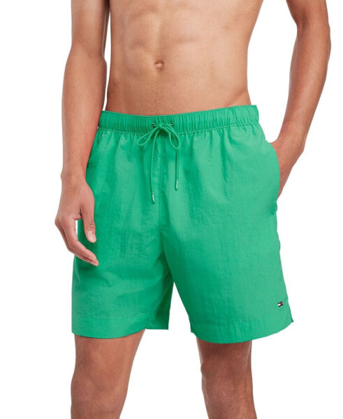 Men's Long Drawstring 7" Swim Trunks