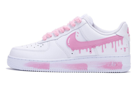 【定制球鞋】 Nike Air Force 1 Low LE 空军一号 水滴 手绘喷绘 低帮 板鞋 GS 白色 / Кроссовки Nike Air Force DH2920-111