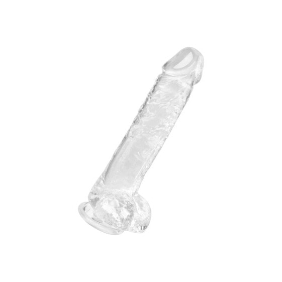 Transparenter Naturdildo, Größe L, 25 cm