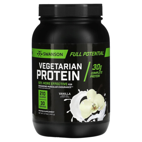 Vegetarian Protein, Vanilla, 3.17 lbs (1,440 g)