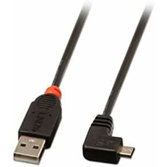 Кабель USB 2.0 A — Micro USB B LINDY 31975 50 cm Чёрный