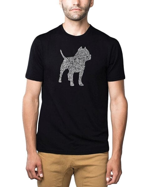 Men's Premium Word Art T-Shirt - Pit bull