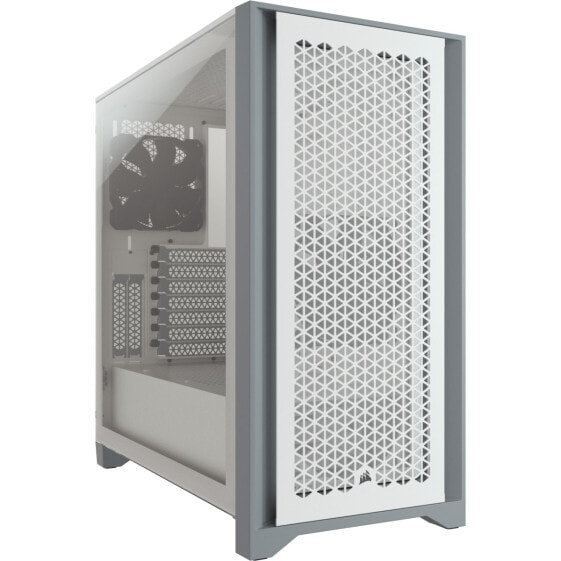 Corsair 4000D AIRFLOW - Midi Tower - PC - White - ATX - Plastic - Steel - Tempered glass - Gaming