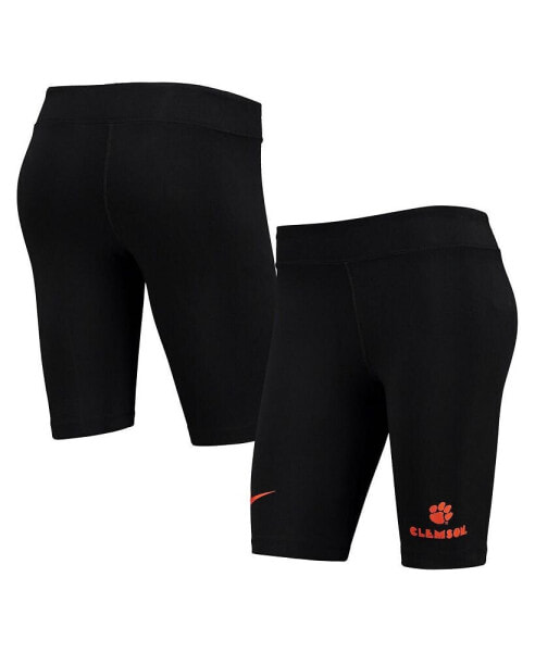 Шорты спортивные Nike женские Черные Clemson Tigers Essential Tri-Blend