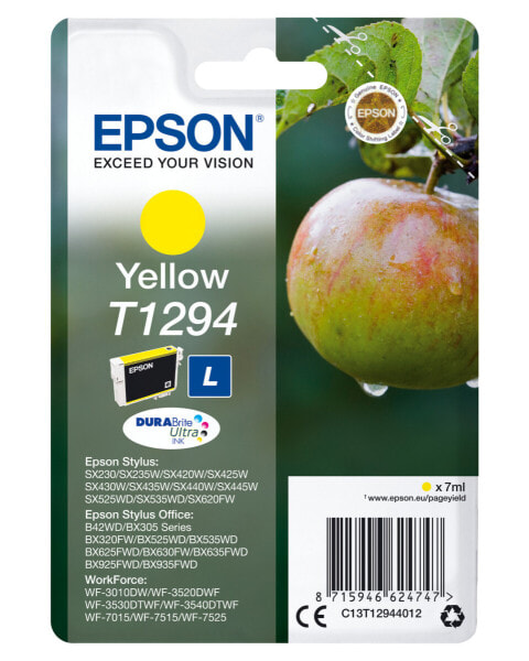 Epson Apple Singlepack Yellow T1294 DURABrite Ultra Ink - Pigment-based ink - 7 ml - 1 pc(s)