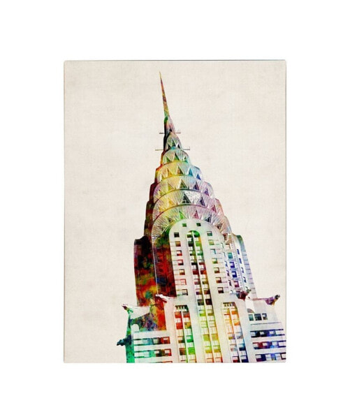 Michael Tompsett 'Chrysler Building' Canvas Art - 24" x 18"