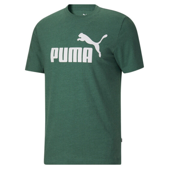 Puma Essentials Heather Logo Crew Neck Short Sleeve T-Shirt Mens Size L Casual