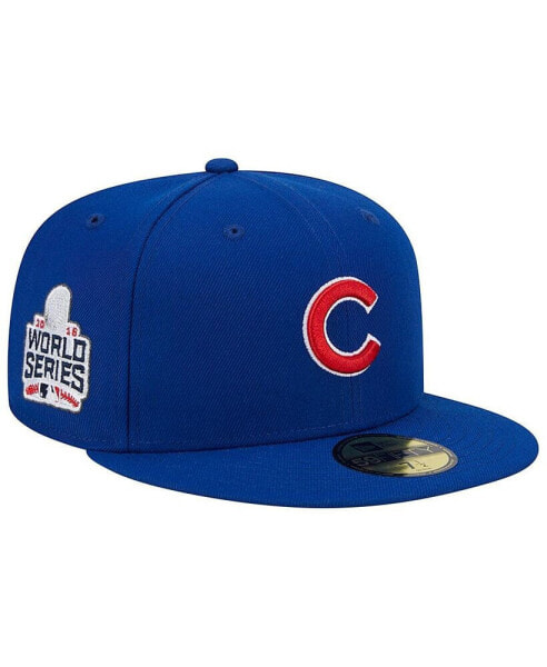 Головной убор New Era шляпа 59FIFTY Team Color Chicago Cubs 2016 World Series для мужчин