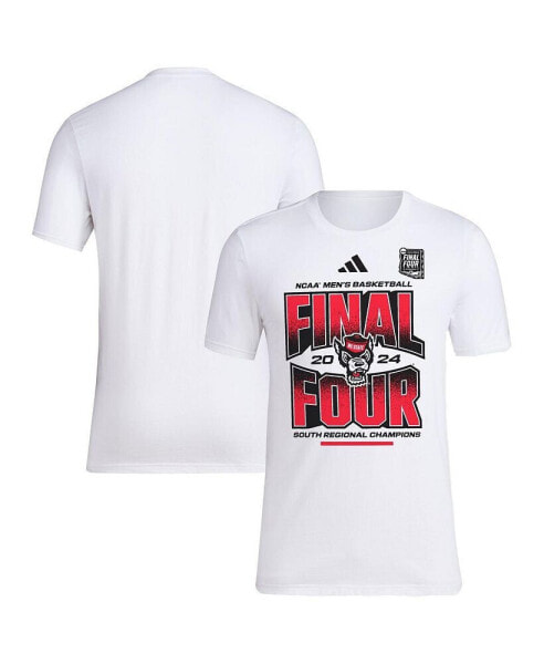 Unisex White NC State Wolfpack 2024 NCAA Men's Basketball Tournament March Madness Final Four Locker Room T-Shirt