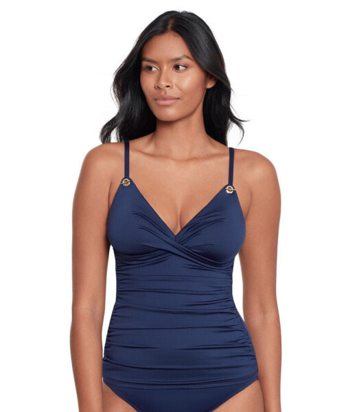 Women's Toggle-Trim Tankini Top