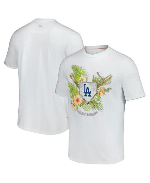 Men's White Los Angeles Dodgers Island League T-shirt