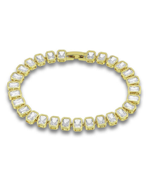 Cubic Zirconia 6mm X 4mm Baguette Stones Bracelet