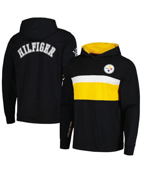 Men's Black Pittsburgh Steelers Morgan Long Sleeve Hoodie T-shirt