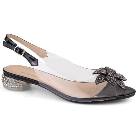 Transparent S.Barski W OLI248A black sandals