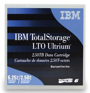 IBM LTO Ultrium 6 - Blank data tape - LTO - 2500 GB - 6250 GB - 10 - 45 °C - 10 - 80%