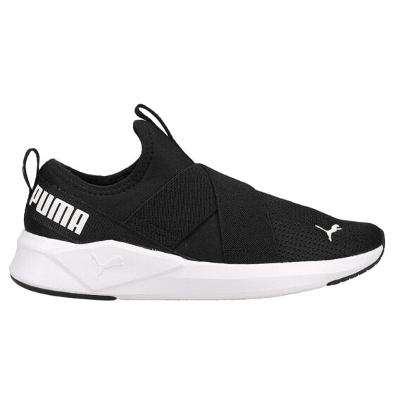 Puma Chroma Slip On C 2.0 Running Womens Black Sneakers Athletic Shoes 377441-0