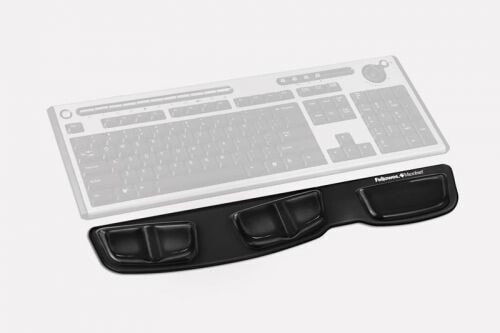 Компьютерная техника FELLOWES подкладка для клавиатуры серии CRYSTAL Health-V, черная