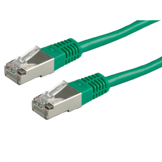ROLINE 21150383 - Patchkabel Cat.5e S/FTP grün 0.5 m - Cable - Network