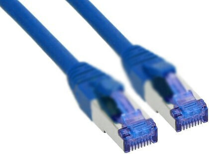 InLine Patch Cable SF/UTP Cat.5e AWG26 CCA PVC blue 100m