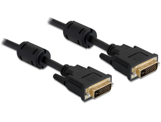 Кабель видео DVI 24+5 мужчина > DVI 24+5 мужчина 3 м черный Delock Cable DVI-I DVI-I 3 м