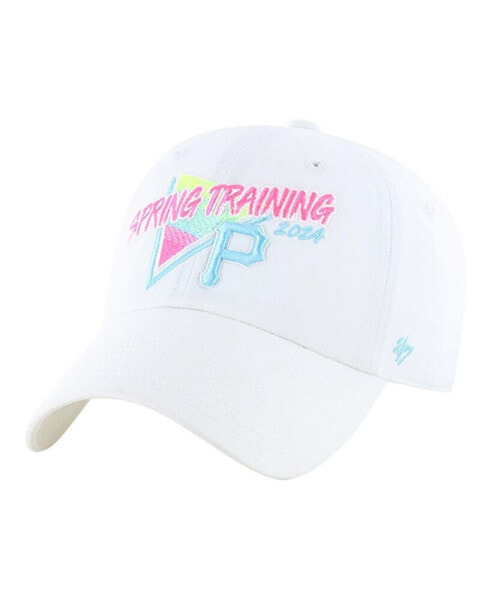 Men's White Pittsburgh Pirates 2024 Spring Training Vapor Wave Clean Up Adjustable Hat