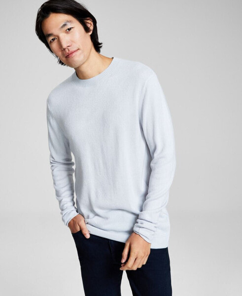 Men's Regular-Fit Solid Crewneck Sweater, Created for Macy's