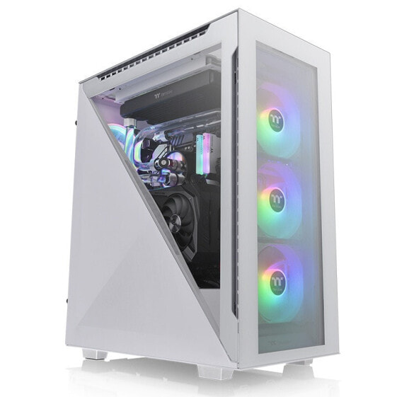 Thermaltake Divider 500 TG Snow ARGB - Midi Tower - PC - White - ATX - micro ATX - Mini-ITX - SPCC - 17 cm