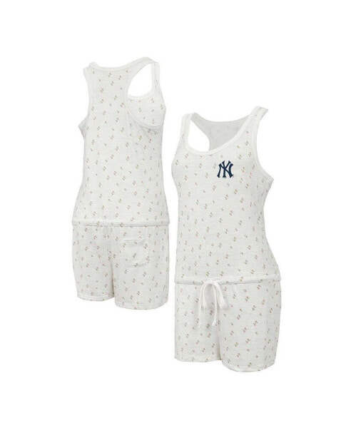 Women's Cream New York Yankees Gardner Hacci Knit Romper