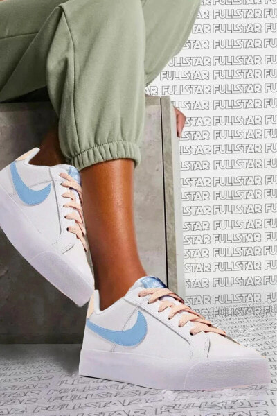 Court Royale Ac Leather White Sneaker Hakiki Deri Günlük Spor Ayakkabı Beyaz Mavi