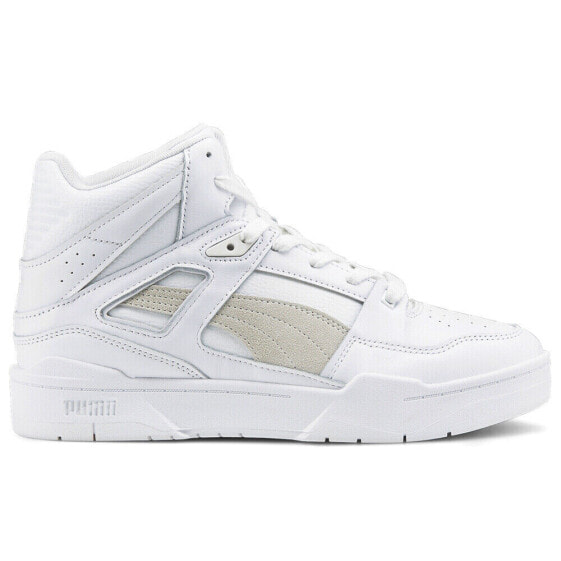 Puma Slipstream Leather High Top Mens White Sneakers Casual Shoes 38864002