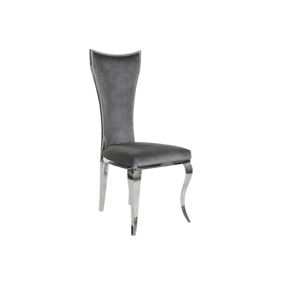 Обеденный стул DKD Home Decor 48 x 51 x 110 cm Серебристый Серый