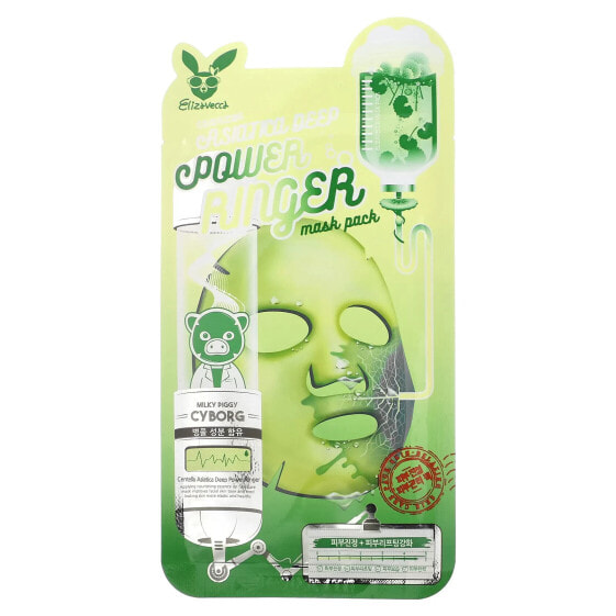 Milky Piggy Cyborg, Centella Asiatica Deep Power, Ringer Beauty Mask Pack, 1 Sheet Mask, 0.78 fl oz (23 ml)