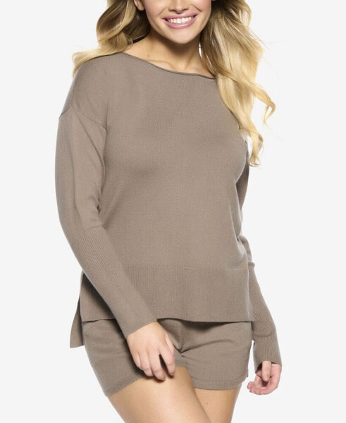 Voyage Textured Sweater Knit Lounge Top