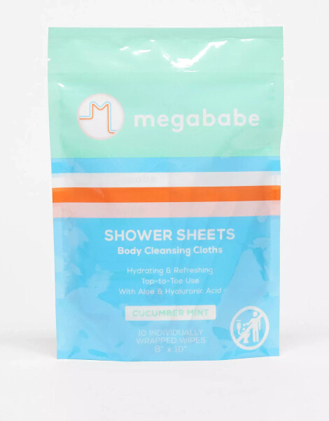 Megababe Cucumber Mint Shower Sheets