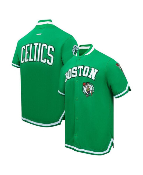 Men's Kelly-Green Boston Celtics Classic Warm-Up Full-Snap Jacket