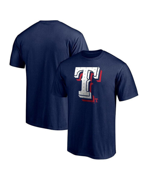 Men's Navy Texas Rangers Red White and Team T-shirt