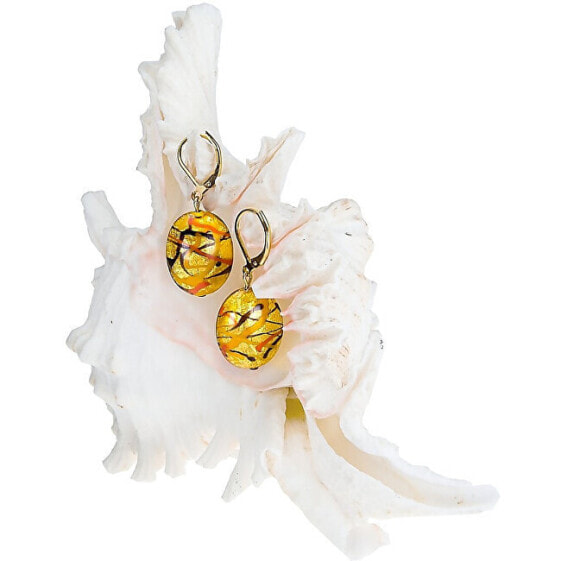 Original Sunny Meadow earrings made of Lampglas pearls with 24 carat gold EP16