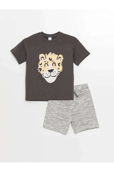 Костюм для малышей LC WAIKIKI Набор футболка и шорты с коротким рукавом для мальчика "Эко" 2 шт.