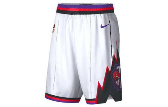 Nike NBA 复古限定透气百慕大短裤篮球裤 SW 球迷版 猛龙队 男款 白色 / Брюки Nike NBA SW AV4552-100